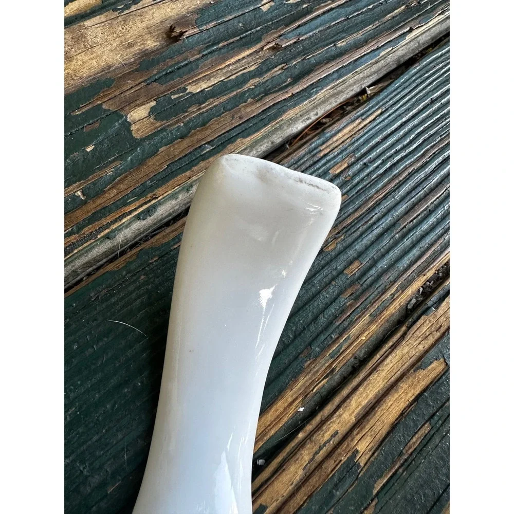 BIA Cordon Bleu Rooster Spoon Rest White Ceramic Hand Decorated Farmhouse 9 Inch